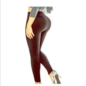 Leggins with Internal Powernet Girdle Butt Lift .